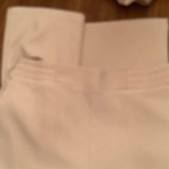 Women's Cream Ribbed Half-Zip Pant Set, L. Wide legs, stretch NEW - Picture 9 of 12